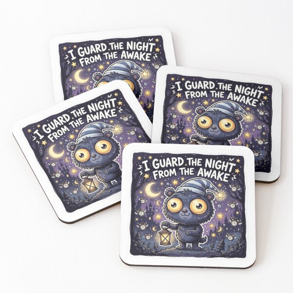 Item preview, I Guard the Night From the Awake Meme Sticker designed and sold by Imaginarium of Chaos falcon88 .