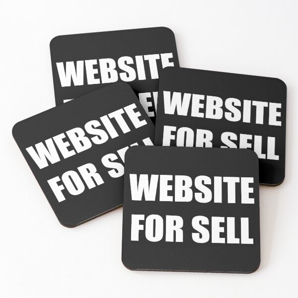 Item preview, Bold Impact "Website For Sell" Minimalist Tech Typography designed and sold by Vision Crafted.
