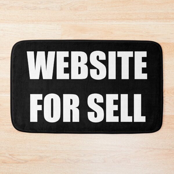 Item preview, Bold Impact "Website For Sell" Minimalist Tech Typography designed and sold by Vision Crafted.