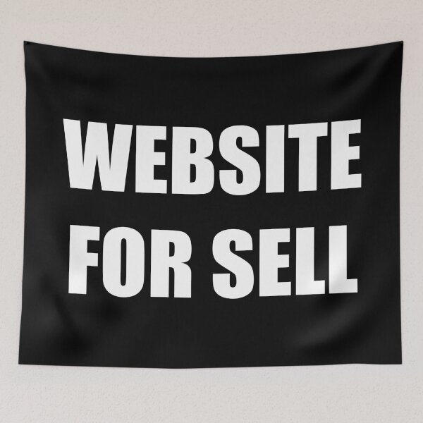 Item preview, Bold Impact "Website For Sell" Minimalist Tech Typography designed and sold by Vision Crafted.