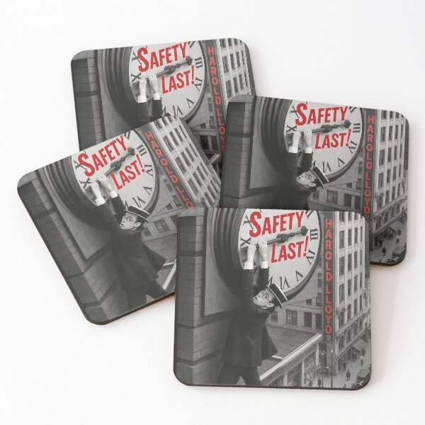 Item preview, Safety Last Classic Silent Movie Poster designed and sold by Retr0Tshirts.