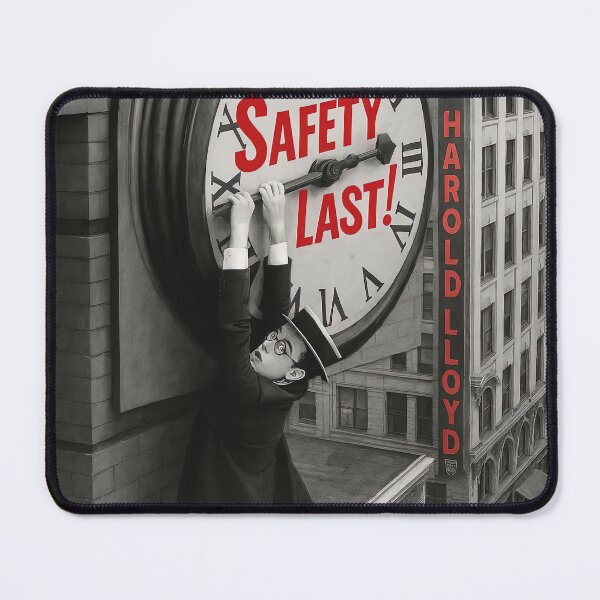Item preview, Safety Last Classic Silent Movie Poster designed and sold by Retr0Tshirts.