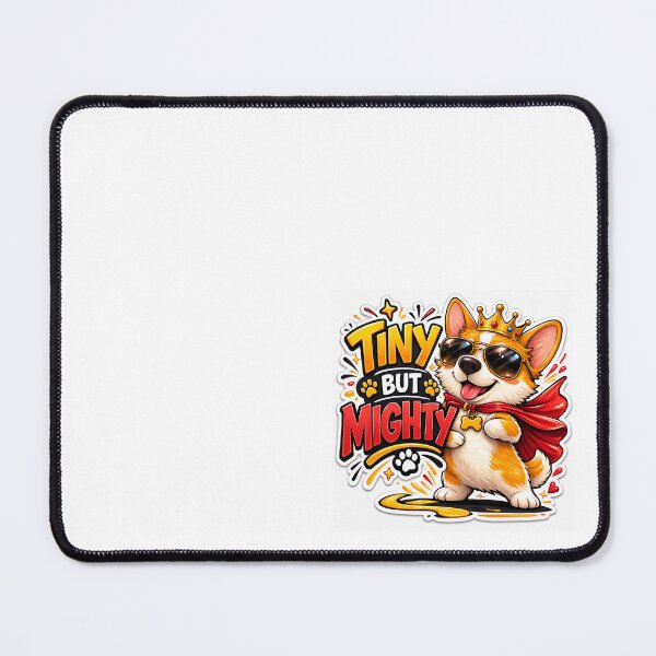 Item preview, Tiny But Mighty – Cute Dog Lover Sticker designed and sold by PavelskiArt.