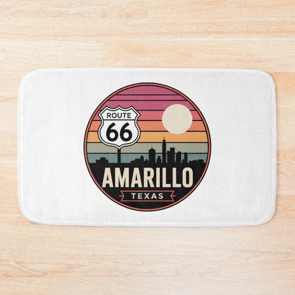 Item preview, Amarillo Texas: Route 66 Retro Sunset Skyline designed and sold by CircinusStore.