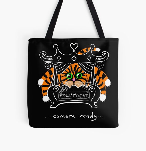 POLITOCAT is Camera Ready All Over Print Tote Bag