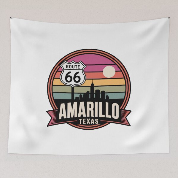 Item preview, Amarillo Texas: Route 66 Sunset Skyline designed and sold by CircinusStore.