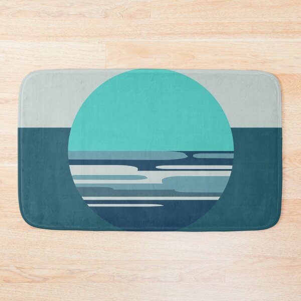 Item preview, Harbor Nightfall - Minimalist Abstract Seascape designed and sold by nineFlorals.