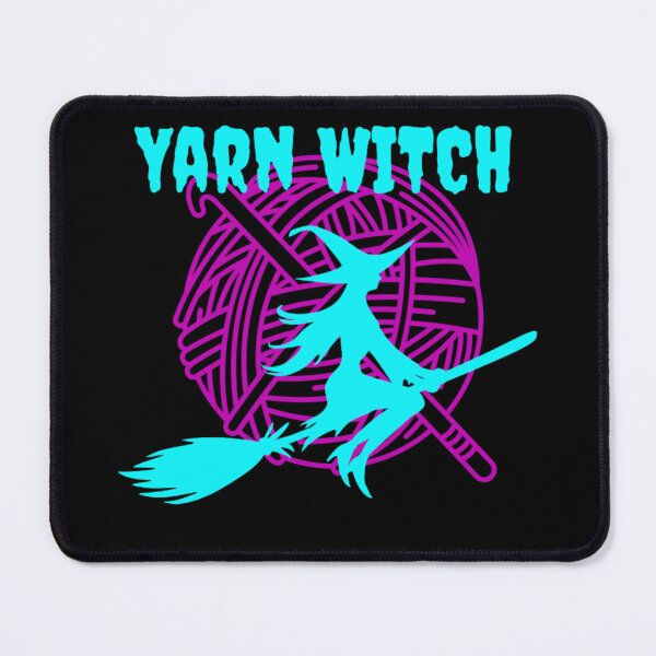 Item preview, Cute Turquoise Yarn Witch Flying designed and sold by ArtyWares.