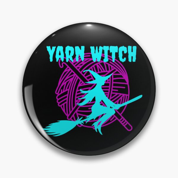 Item preview, Cute Turquoise Yarn Witch Flying designed and sold by ArtyWares.