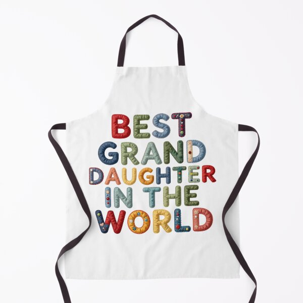 Item preview, BEST GRANDDAUGHTER IN THE WORLD - IN COLORFUL FAUX LETTERING designed and sold by AlexOBrienArt.