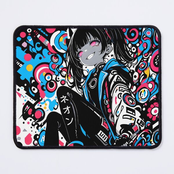 Item preview, NEON: Fierce Cyberpop Urban Sentinel | Cute Cyberpunk Anime Girl designed and sold by Sytrics.