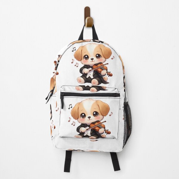 Item preview, Elegant Kawaii Puppy Violonist - Cute Pastel Dog Playing Music. designed and sold by Lylysun.