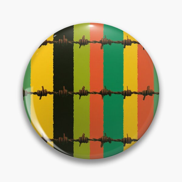 Item preview, Barbed Wire Rasta Stripe Pattern designed and sold by bubblegoth.