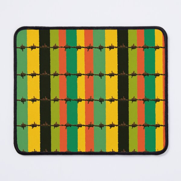 Item preview, Barbed Wire Rasta Stripe Pattern designed and sold by bubblegoth.