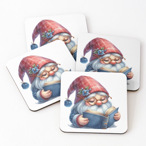 Item preview, Christmas Gnome Reading a Book designed and sold by KrisGraphic45.