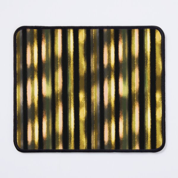 Item preview, Black Gold Painterly Vertical Stripes designed and sold by bubblegoth.