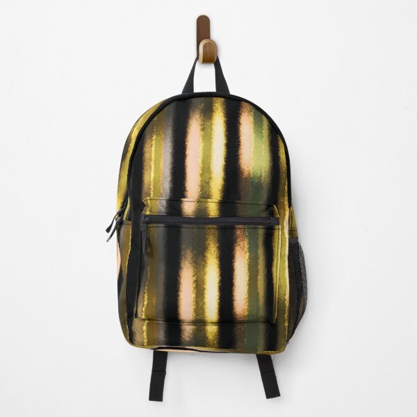 Item preview, Black Gold Painterly Vertical Stripes designed and sold by bubblegoth.