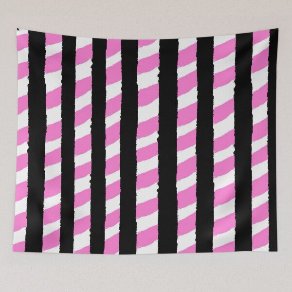 Item preview, Pink Diagonal Stripes Behind Bars designed and sold by bubblegoth.
