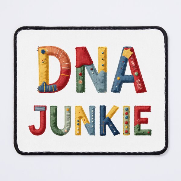 Item preview, DNA JUNKIE - IN COLORFUL FAUX LETTERING designed and sold by AlexOBrienArt.