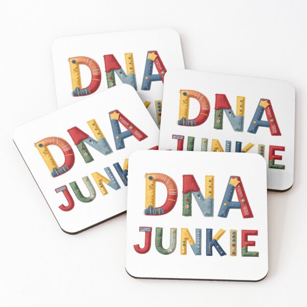 Item preview, DNA JUNKIE - IN COLORFUL FAUX LETTERING designed and sold by AlexOBrienArt.
