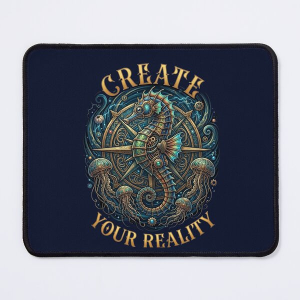 Item preview, Create Your Reality – Steampunk Seahorse Emblem Design designed and sold by Dogandesighn.