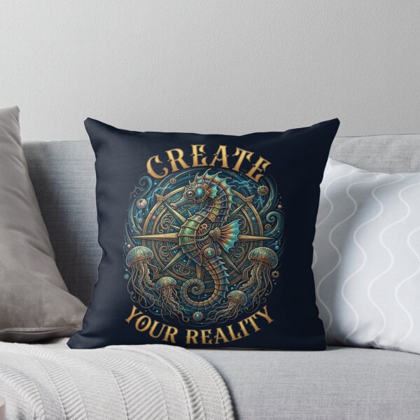 Item preview, Create Your Reality – Steampunk Seahorse Emblem Design designed and sold by Dogandesighn.