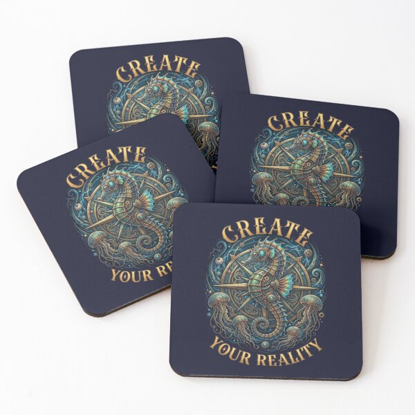 Item preview, Create Your Reality – Steampunk Seahorse Emblem Design designed and sold by Dogandesighn.