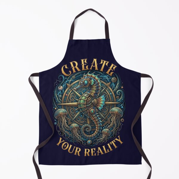 Item preview, Create Your Reality – Steampunk Seahorse Emblem Design designed and sold by Dogandesighn.
