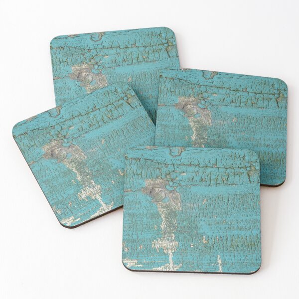 Item preview, Rustic Wood with bright Turquoise Paint Weathered and Aged to perfection designed and sold by TurningMoss.