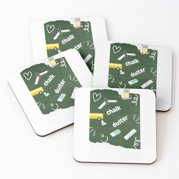 Item preview, Cute School Doodle Chalk & Duster Design – Back to School Aesthetic Sticker designed and sold by Sarban-Art.