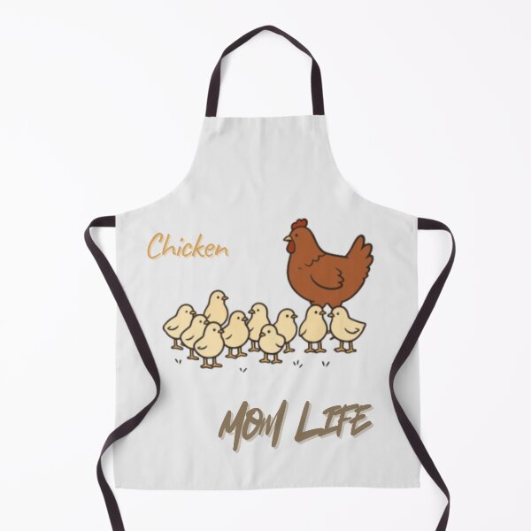 Item preview, Chicken Mom Life – Cute Hen and Chicks Illustration designed and sold by PrintofAngel.