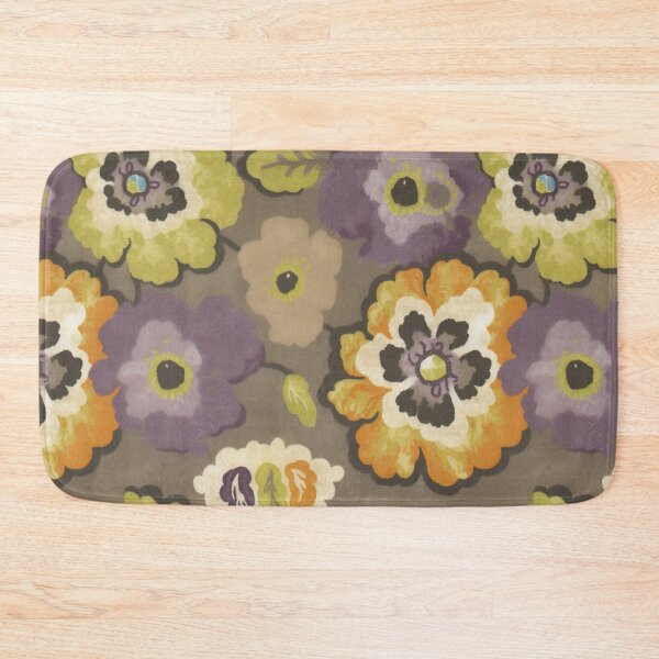 Item preview, Muted Retro Floral Taupe Pattern designed and sold by bubblegoth.