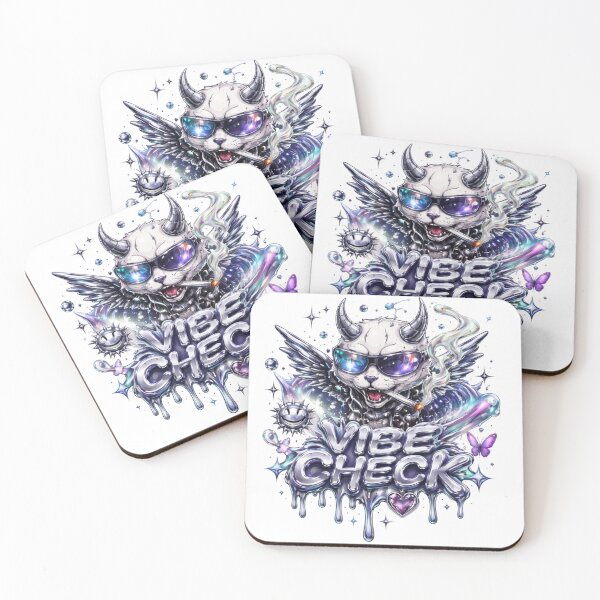 Item preview, Cyberpunk Devil Cat Vibe Check Graffiti designed and sold by NOVR.