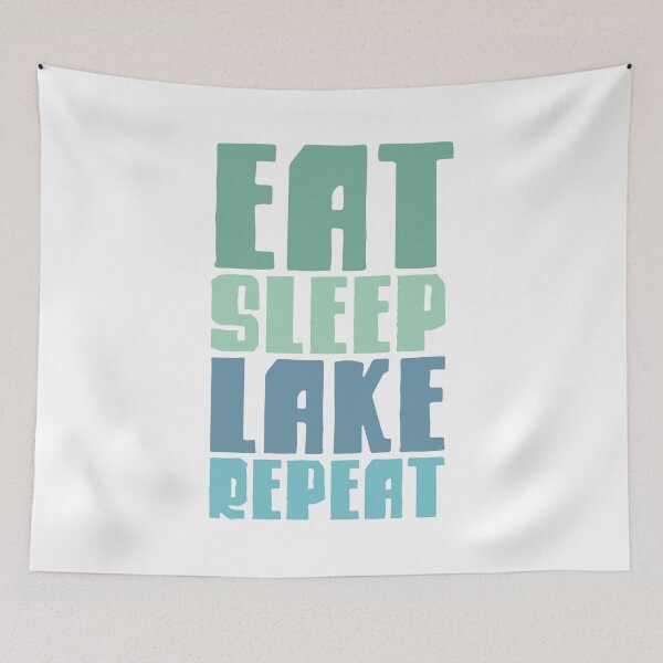 Item preview, Eat Sleep Lake Repeat designed and sold by Texas Southern Studio.