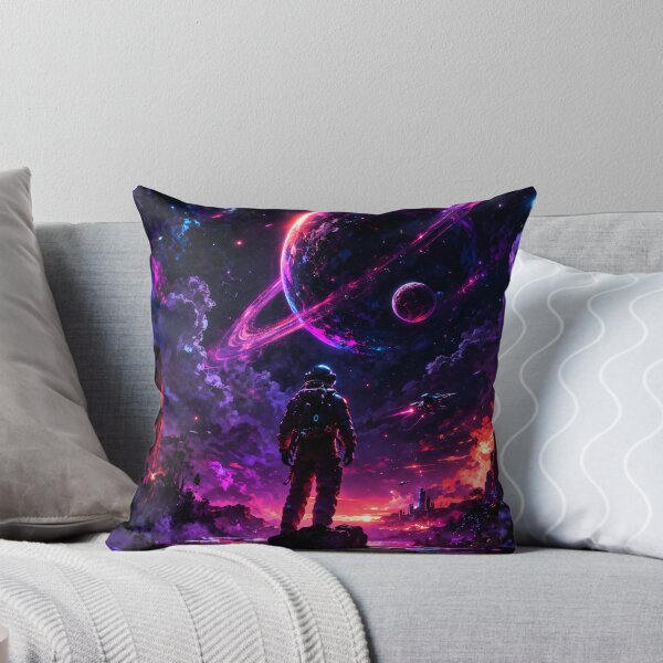 Item preview, Neon Galaxy Dreamscape – Aesthetic Space Poster designed and sold by ApGraphicDesigns.