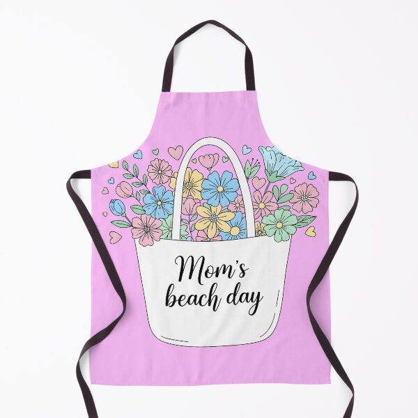Item preview, Mom’s Beach Day – Beach Bag With Flowers Illustration designed and sold by Sea Gem.