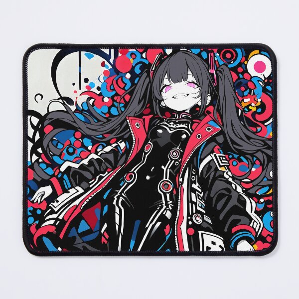 Item preview, NEON: Sassy Cyberpop Zero-G Float | Cute Cyberpunk Anime Girl designed and sold by Sytrics.