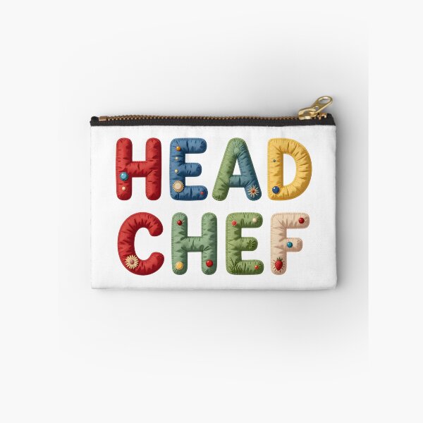 Item preview, HEAD CHEF - IN COLORFUL FAUX LETTERING designed and sold by AlexOBrienArt.