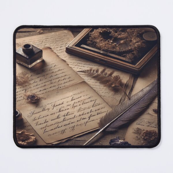 Item preview, Forgotten Correspondence – Vintage Victorian Ephemera & Dried Flowers Art Print designed and sold by ArtFreshStudio.