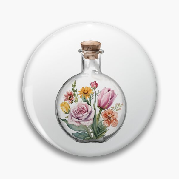 Item preview, Wildflowers in a potion bottle designed and sold by uunaa.