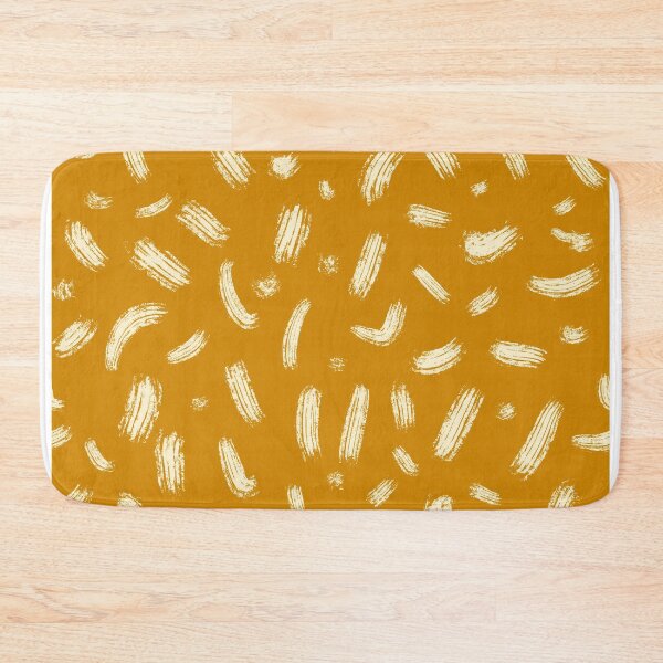 Item preview, Abstract Brush Stroke Pattern Orange Yellow White designed and sold by artievarudzite.