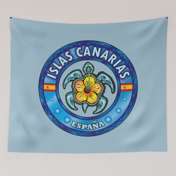 Item preview, Islas Canarias sea turtle hibiscus designed and sold by studioss76.