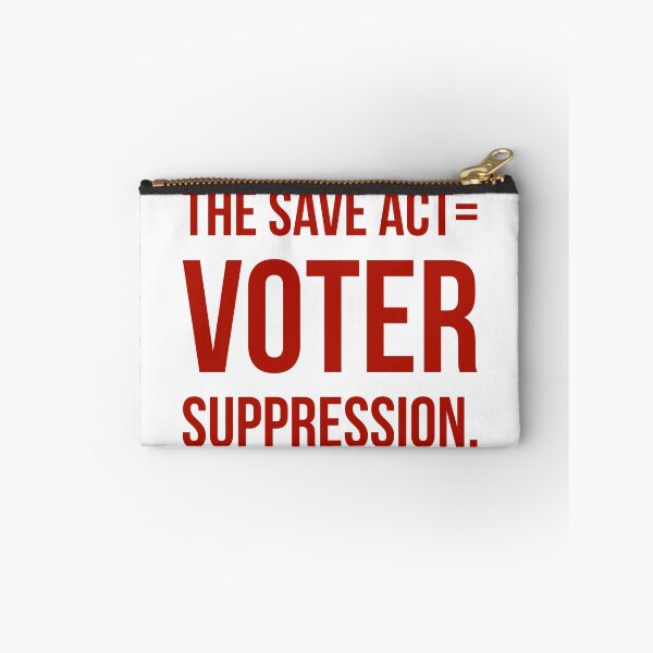 Item preview, The save act= voter suppression.  designed and sold by Rachel the Artist .