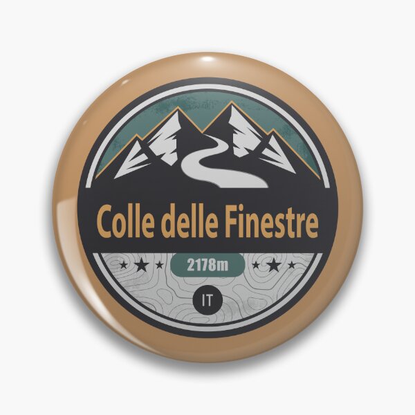 Item preview, Finestre Pass Gravel Road Badge designed and sold by CynthiaGraphics.