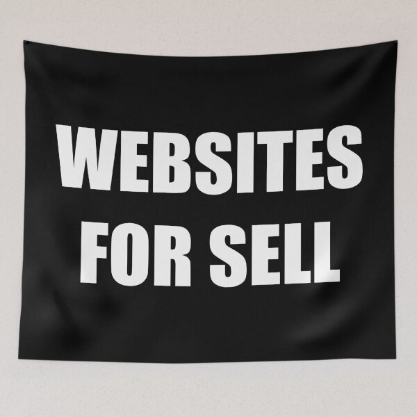 Item preview, Bold "Websites For Sell" Plural Tech Typography Design designed and sold by Vision Crafted.