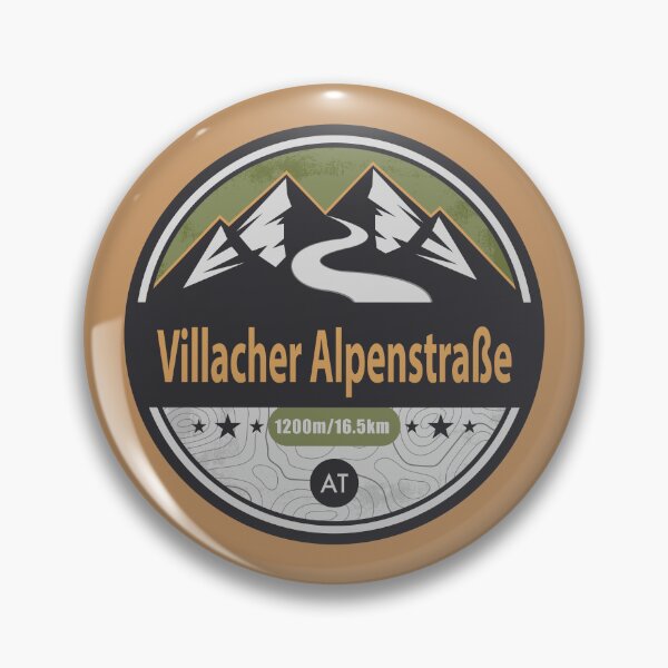 Item preview, Villach Alpine Road Scenic Badge designed and sold by CynthiaGraphics.