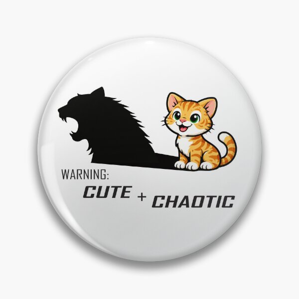 Item preview, Warning: Cute + Chaotic designed and sold by Remake Design Lab.