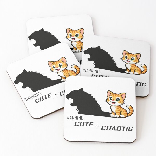 Item preview, Warning: Cute + Chaotic designed and sold by Remake Design Lab.