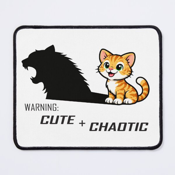 Item preview, Warning: Cute + Chaotic designed and sold by Remake Design Lab.