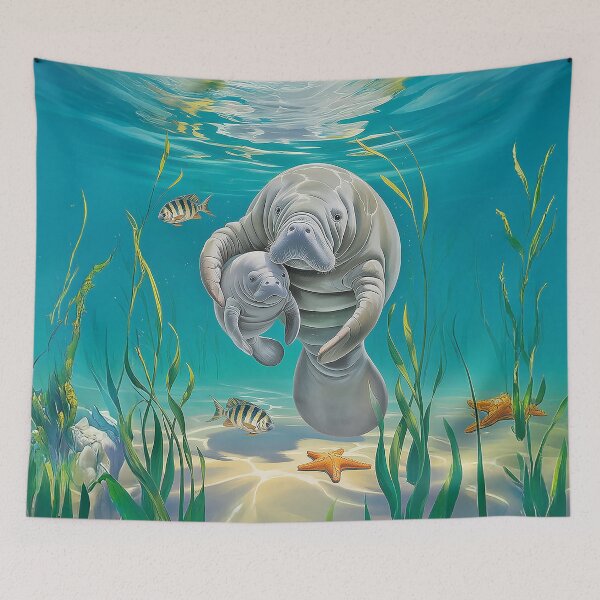 Item preview, Manatee Baby Mother's Love T-Shirt designed and sold by candiscamera.